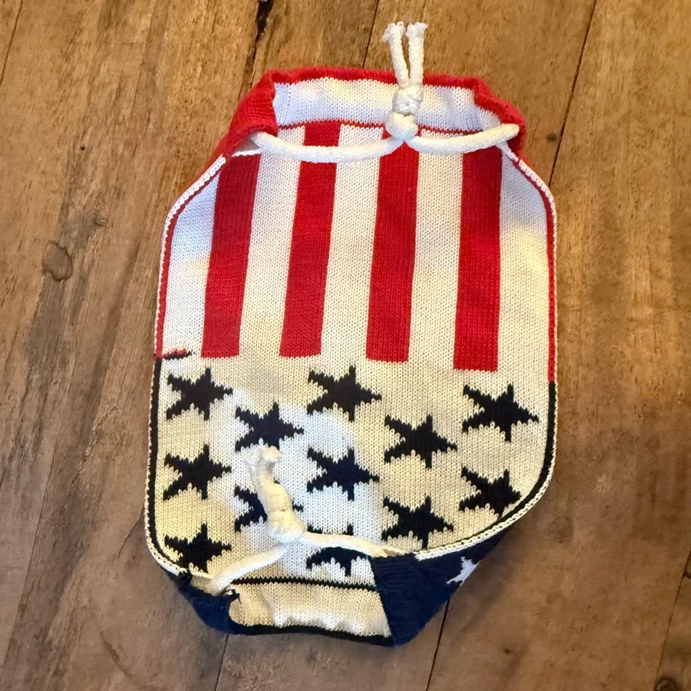 Source Unknown Red, White, and Blue Face Mask